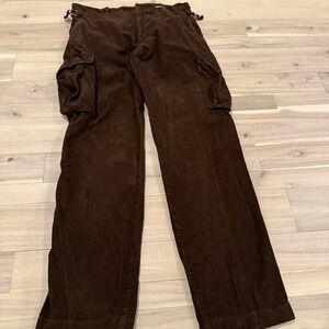 VERY RARE BROWN MASON CARGO PANTS Sz 32 by 32 100% Cotton made in Italy 1960